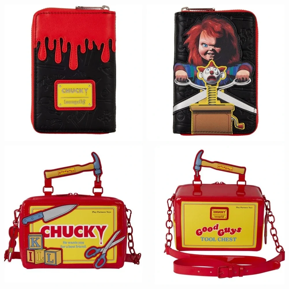 Loungefly Chucky Good Guys Tool Chest Crossbody Bag‎ & Childs Play WALLET Horror
